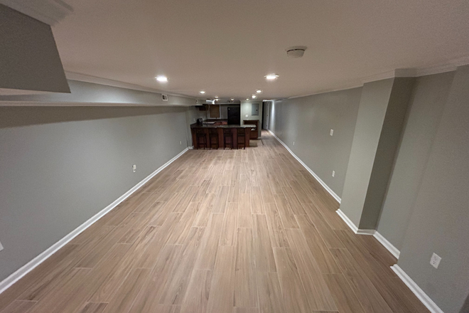 Living Room/Kitchen - Modern one-bedroom Charles Village apartment