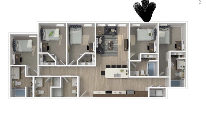 Floor plan - Alsander GNV Apartments