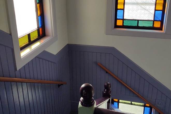 Stairs in the bell-tower - Unique apartment in the church across from the Law School