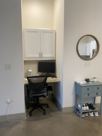 Built-In Desk - Station Nine 1B/1B Short-Term Sublet Apartments