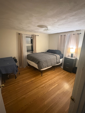Bedroom, desk, nightstand - Single bed in multi family home