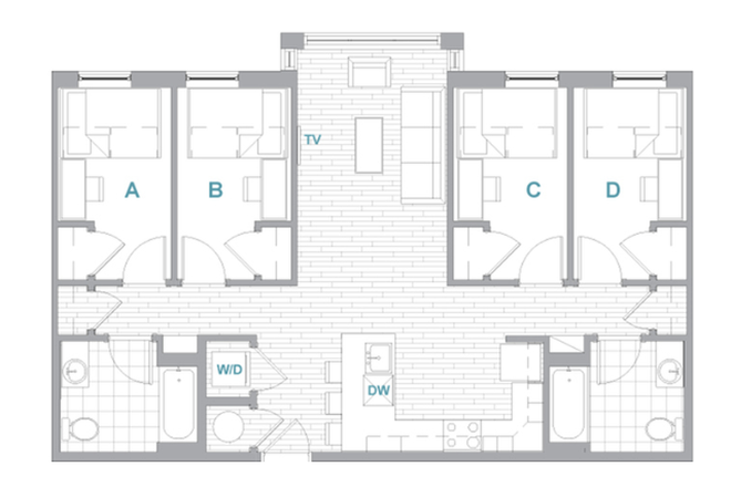 Floorplan - Landmark Apartments