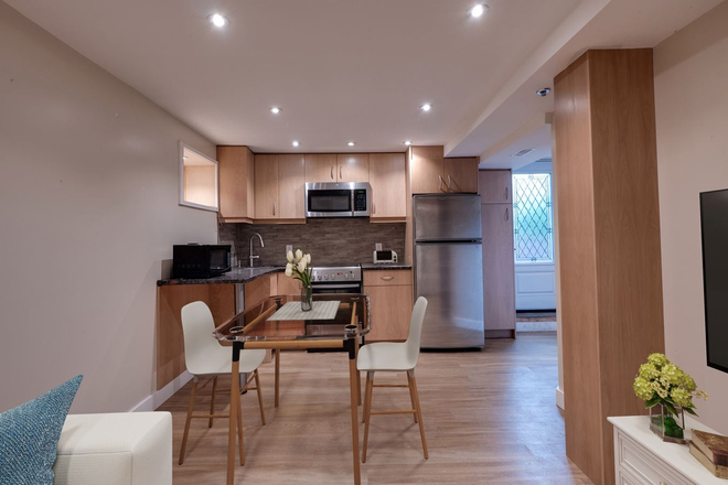 Kitchen/Entry - 1 Furnished Bedroom in a 2-Bedroom Basement