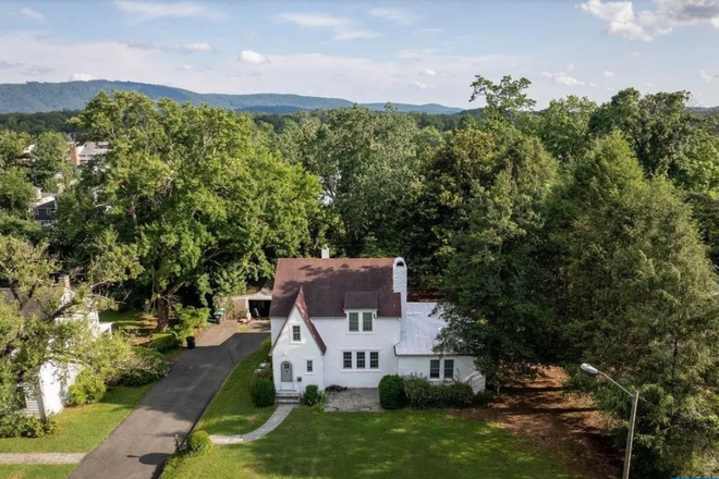 Arial of house across street from Runk Dining Hall - Charming House - Offstreet Parking - Lots of outdoor space.