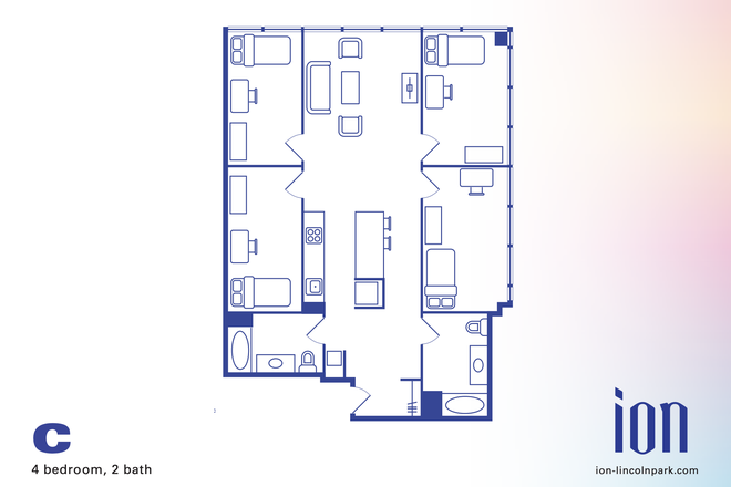 possible floor plan - Ion Lincoln Park Apartments