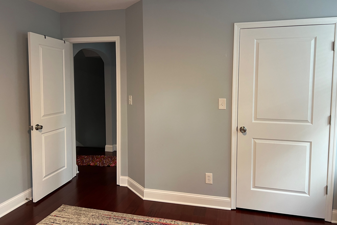 Bedroom view of closet and room entry - Furnished room with private bathroom (incl utilities) House