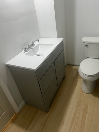 Brand new bathroom with standing tile shower - Easy commute to Nyu from jersey city journal square Apartments