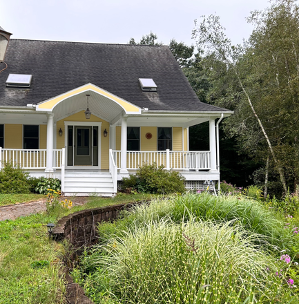 Front entrance - ALL UTILITIES INCLUDED!  Custom Built Home in Peaceful Setting