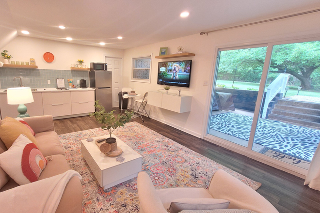 Living room - The Flat at Phillips - Your Serene Retreat! Apartments