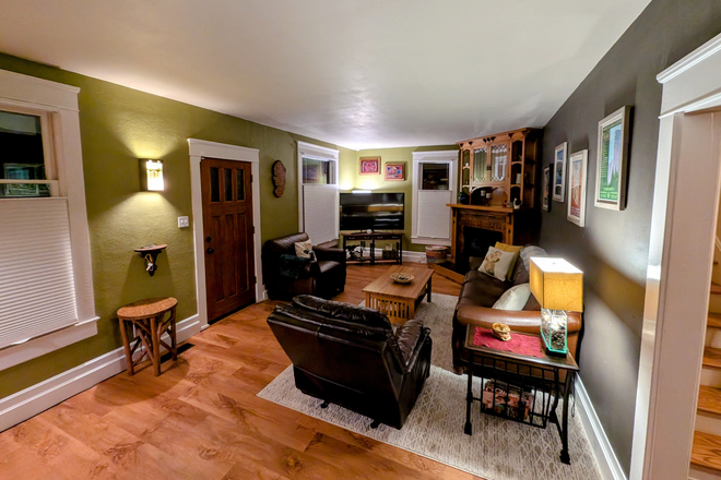 Living Room - Furnished House in Washburne Historic District.  Utilities and Yard care included