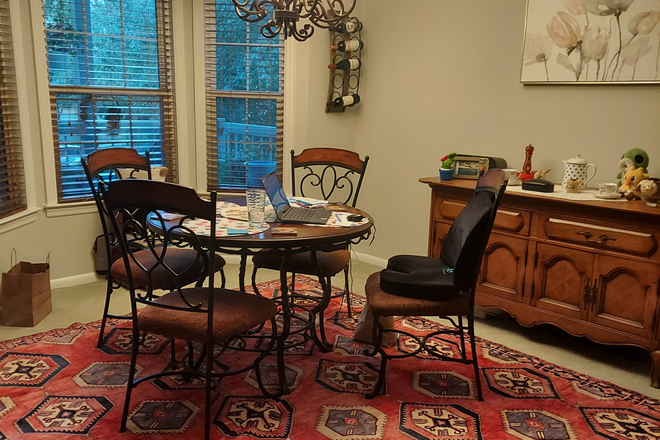 Dining area - Short term:Furnished room in shared condo for PU affiliate-Claridge Court-Princeton