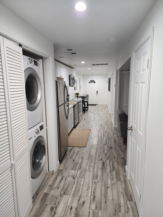 Hallway View Kitchen - Move-In Ready! Furnished 2BR/2BA Home Near Catholic (CUA), Trinity & Howard U. (All Utilities Inc)