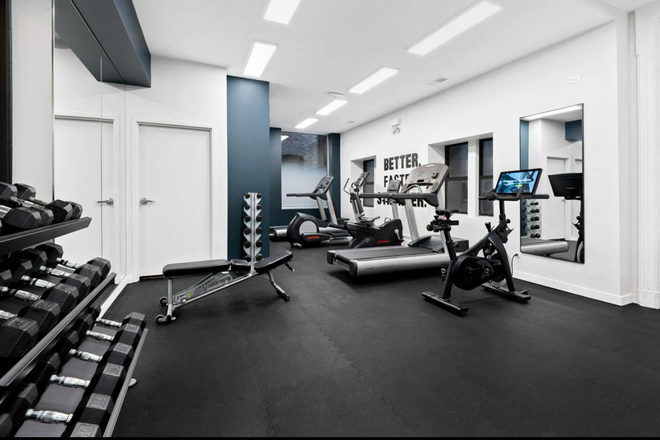 fitness room - furnished studio unit in lakeview