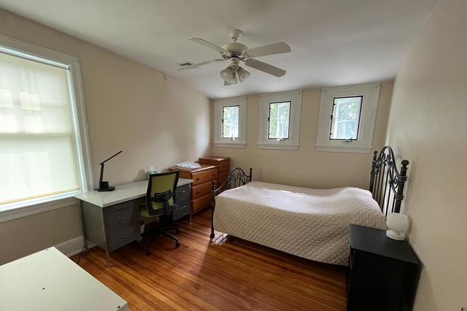 Bedroom, Furnished with a Full Size Bed - Rooms in shared home-Washington Rd-Princeton