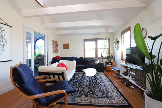 living room - Massive Brookline 5 bed/2 bath with in unit laundry and 2 decks - NO FEE! Duplex