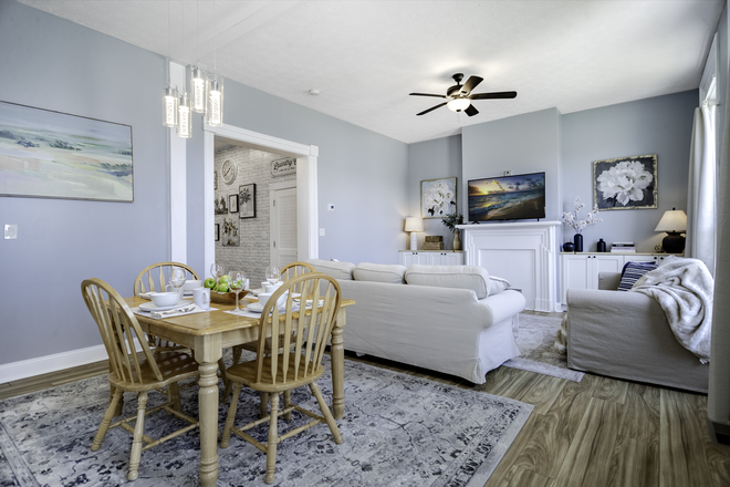 Living Room - Fully Furnished 1200 Sqft 2 beds/2baths 5 min drive from Purdue Duplex