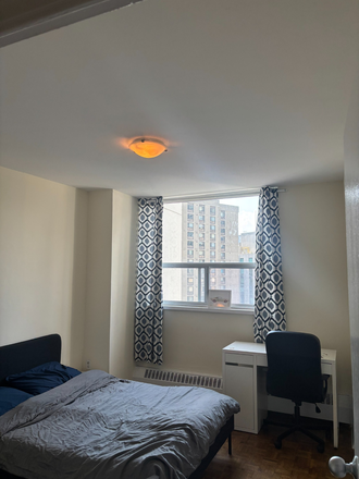 Bedroom Front View - 1 large Bedroom in two bed 905 sqft unit next to Bloor-Yonge Station.