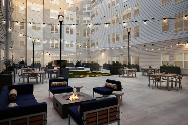 Outside loft, also has sauna too! - The Hive Apartments