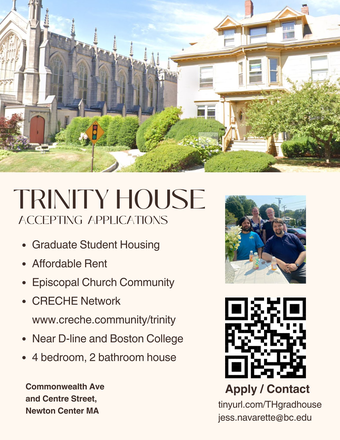 Trinity Church and Trinity House <3 - GRAD STUDENT COMMUNITY LIVING at TRINITY HOUSE, in walking distance to BC!