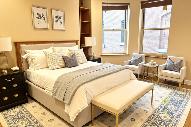 bedroom - Charming Symphony 1 bed with AC and updated kitchen - NO FEE - for July 1st Apartments