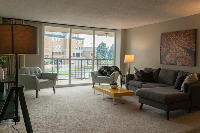 Living Room - University Park Tower, Unit 202 Condo
