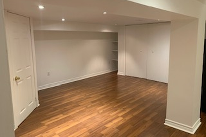 Bedroom area - Basement Bachelor Apartment at St. Clair and Dufferin, all utilities included TTC accessible