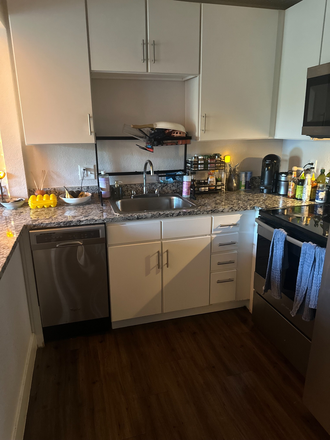 Kitchen - Summer Sublease May 13th - August 13 | 2 Bedroom 1 Bath Apartments Unit at The Lodge - 3rd Floor with VIEW   -