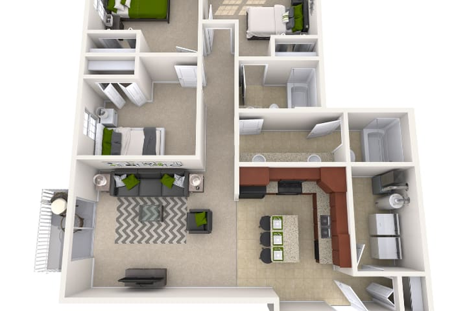 Floor Plan - Riverwalk Apartments