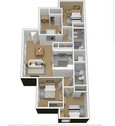 Bedroom/Unit - Courtyards Apartment