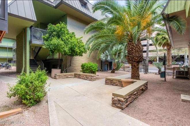 Outside view from front door - Fully Furnished Campus Walk Condo