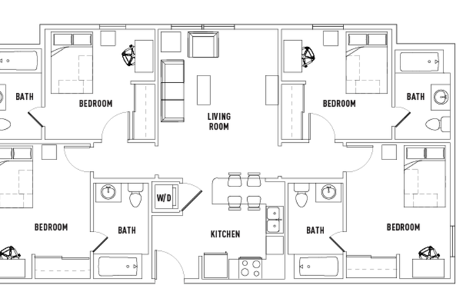 Floorplan of ENTIRE unit (unit 1934) - Callaway Villas
