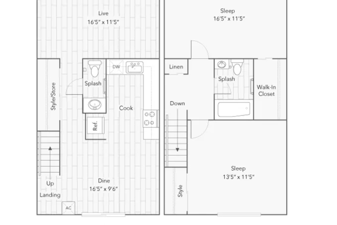 Floor plan - The Social Apartments