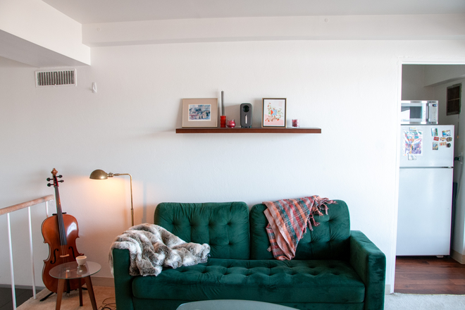 Living Room - Center of MIT with great view of the Skyline Apartments