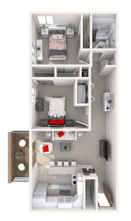 floor plan - Glenwood apartments