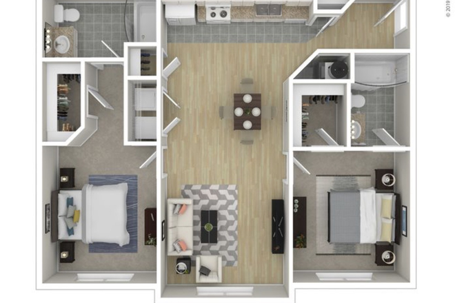 Floor plan 2 - Spacious Campus Pointe Apartment – Perfect Off-Campus Living