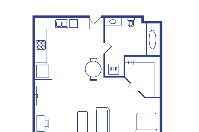 Studio Floorplan - Studio at Alight West Lafayette