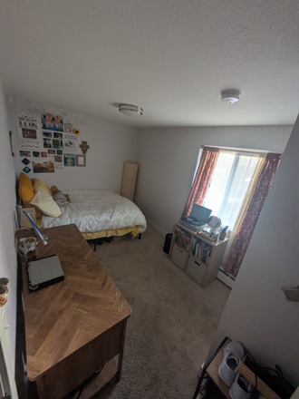 Bedroom- faces the west so the sun comes into the room super nice. It is a really nice space with lots of closet space. - The Lodge