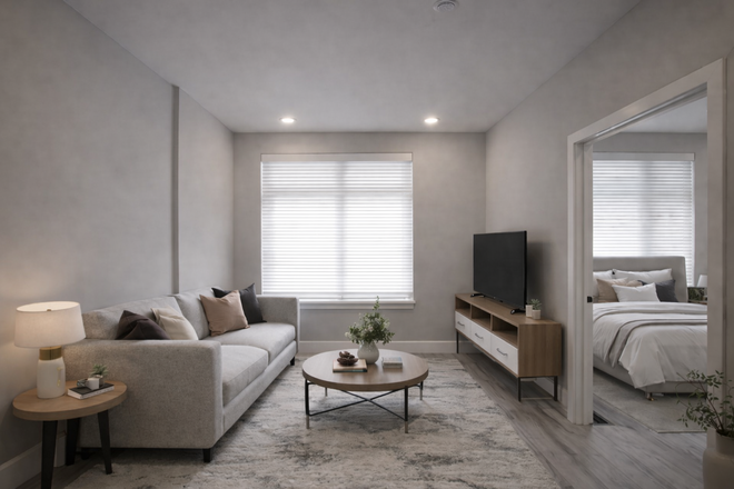 Living Room - Room with a private bathroom - 3b3b Apartment shared by male students - Near Drexel - Avail 9/1