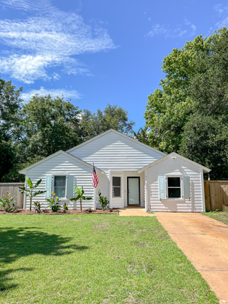 Exterior Home Outside Street View - Renovated Home with Private Fenced in Backyard + Hottub on James Island