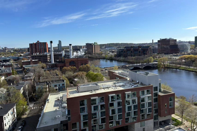 Balcony view - Furnished HUH Peabody Terrace 1BR Near Harvard Square | 16th Floor River Views | Below Market Rent Apartments