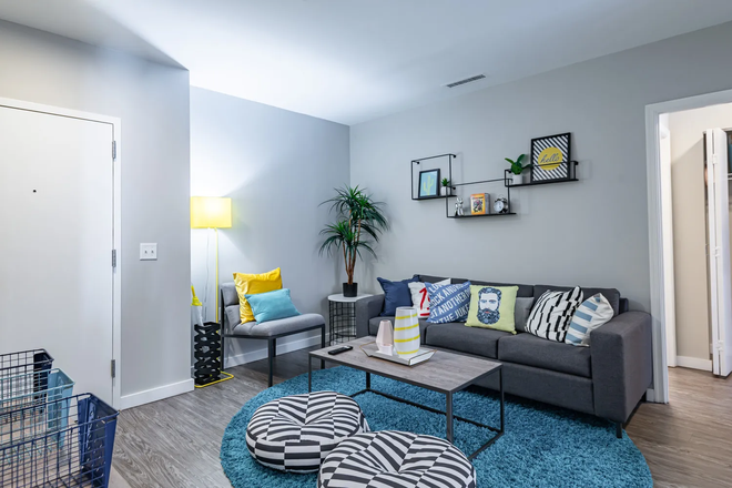 Living Room - University View Apartments