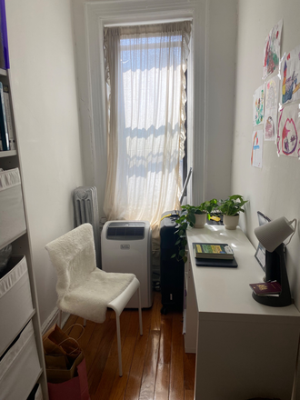 Bedroom - Desk and AC - Sublet in North BedStuy Apartments