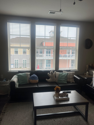 Living room with new couches - Oasis Apartments