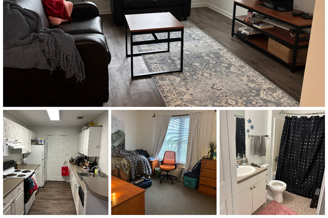 Collage of apartment - UMD Courtyards Graduate Student 2Bed 2Bath January 2026 (Female only) Apartments