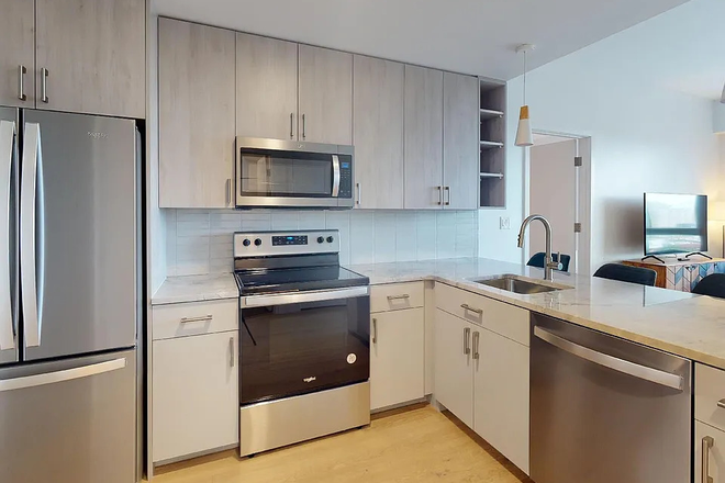 Kitchen - 55 Brighton at Packard Crossing: Boston, MA Luxury Apartment