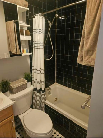bathroom - Subletting Back Bay studio apartment from 6/1 - 8/31 for $2000/month*with renewal option*
