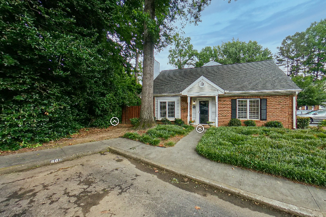 Front View of Townhome - Copy and Paste Virtual Tour Link - Elegant, Large Brick Townhome Across From Emory Campus and CDC