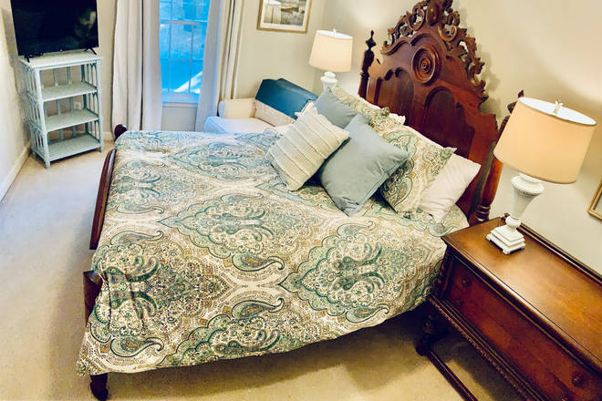 Bedroom - Fully furnished studio on Emory bus line