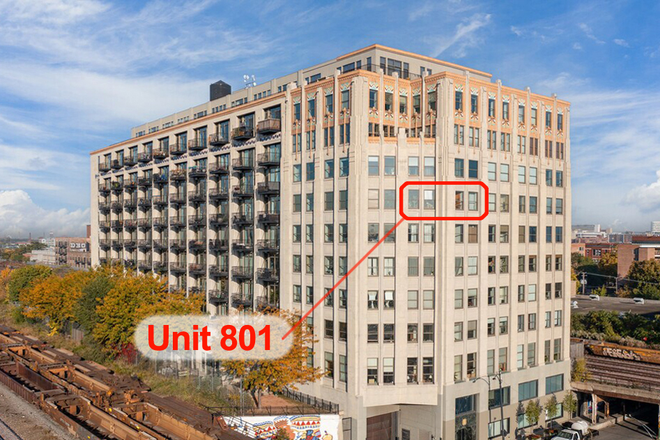 Exterior view of building - Unit faces east, sunrise and downtown - University Station Condo - ALL Utilities Included/ Hi-Speed Internet / Skyline View / Walk to UIC