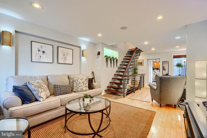 open stairs - 1 BR with private bath in Fells Point Townhome